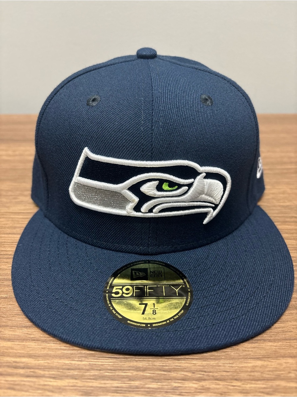 New Era Seattle Seahawks 59FIFTY Fitted Hat Size 7 1/8